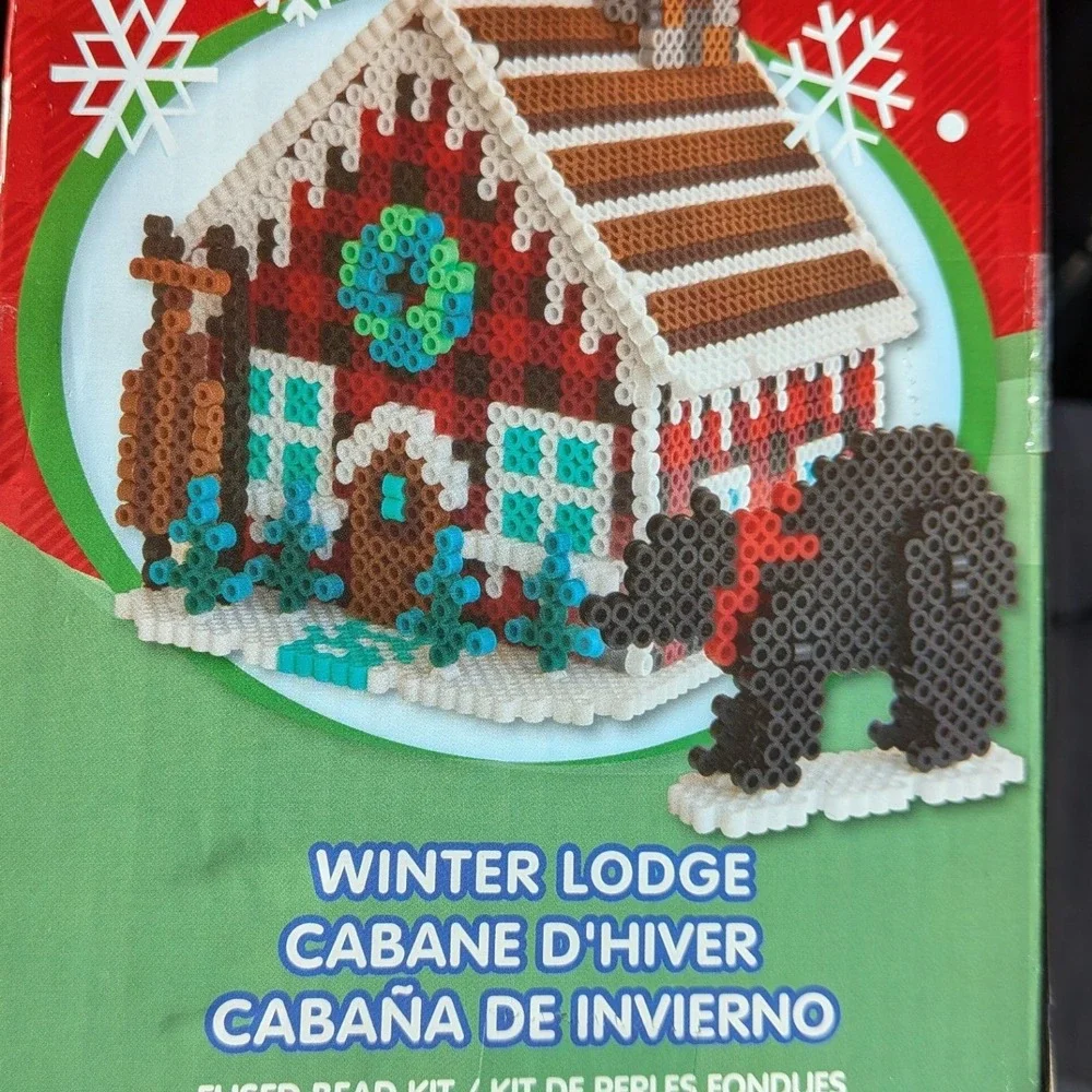 Perler Winter Lodge‎ 3D Fused Bead Kit 10000 Beads Christmas Cabin 80-54450 NEW